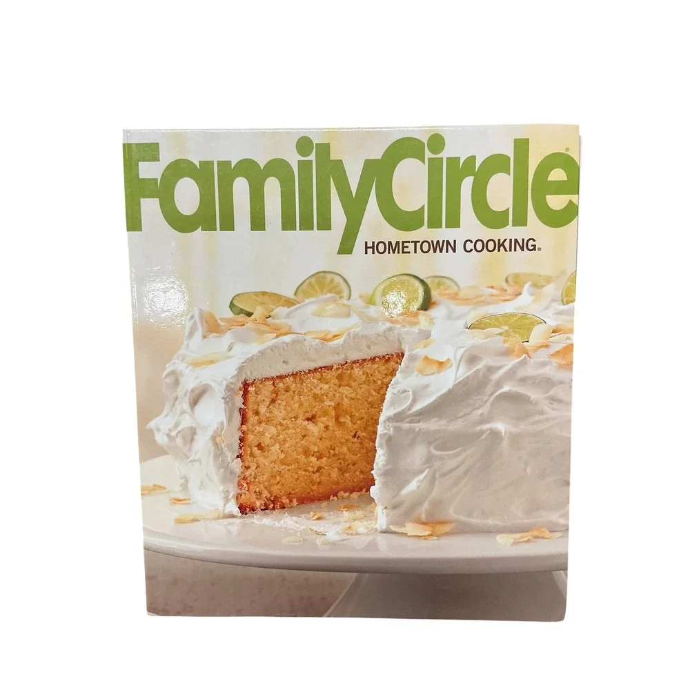 Family Circle Hometown Cooking Spiral Hardcover Cookbook Recipe Book One Size